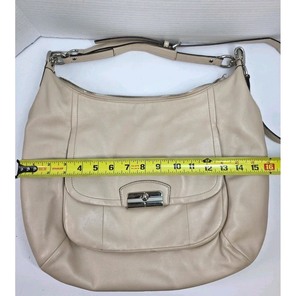 Coach Kristin‎ Large Hobo Shoulder Bag In Champagne A1376-F22309